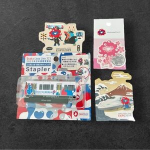 Osaka Kansai Japan Expo 2025 Myaku Myaku Bundle 3 Stickers Original Stapler New